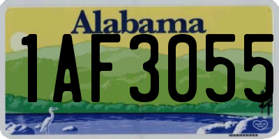 AL license plate 1AF3055