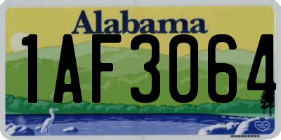 AL license plate 1AF3064