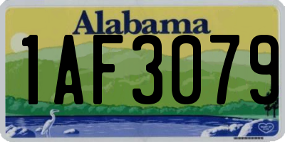 AL license plate 1AF3079