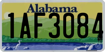 AL license plate 1AF3084