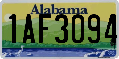 AL license plate 1AF3094