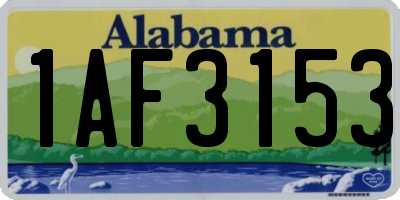 AL license plate 1AF3153