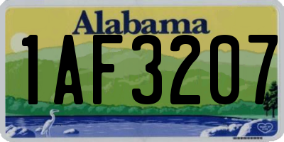 AL license plate 1AF3207