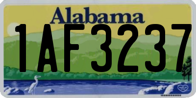 AL license plate 1AF3237