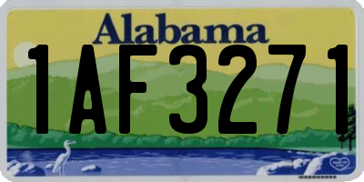 AL license plate 1AF3271
