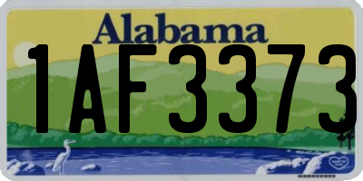 AL license plate 1AF3373