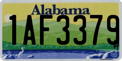 AL license plate 1AF3379