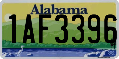 AL license plate 1AF3396