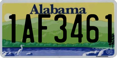 AL license plate 1AF3461