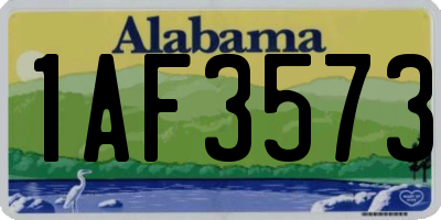 AL license plate 1AF3573