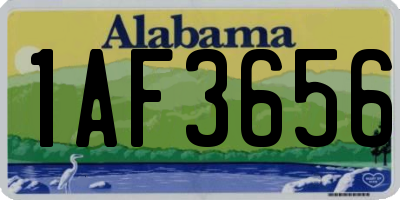 AL license plate 1AF3656