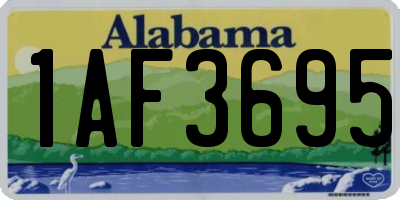 AL license plate 1AF3695