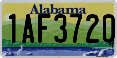AL license plate 1AF3720