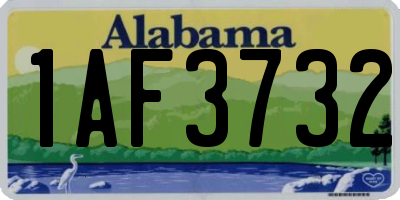 AL license plate 1AF3732