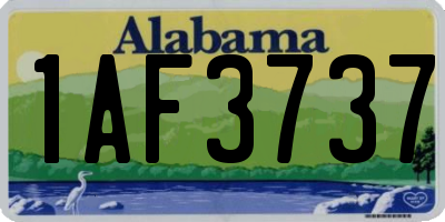 AL license plate 1AF3737