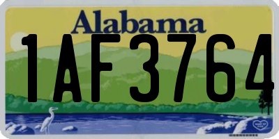 AL license plate 1AF3764
