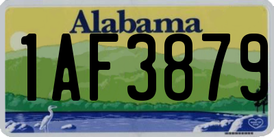 AL license plate 1AF3879