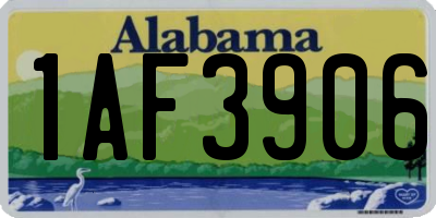 AL license plate 1AF3906