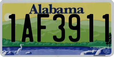 AL license plate 1AF3911