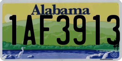 AL license plate 1AF3913