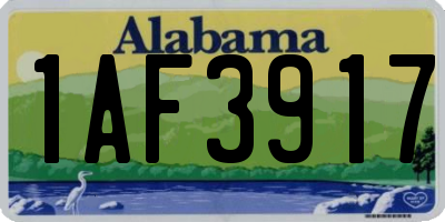 AL license plate 1AF3917