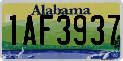 AL license plate 1AF3937