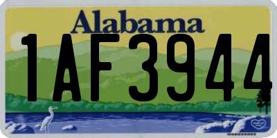 AL license plate 1AF3944