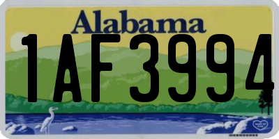 AL license plate 1AF3994