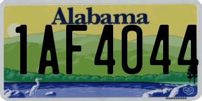 AL license plate 1AF4044
