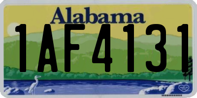 AL license plate 1AF4131