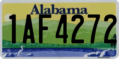 AL license plate 1AF4272