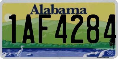 AL license plate 1AF4284