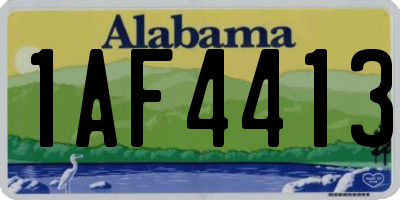 AL license plate 1AF4413