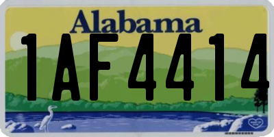 AL license plate 1AF4414