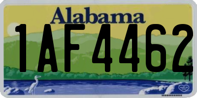 AL license plate 1AF4462