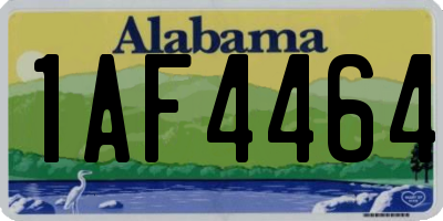 AL license plate 1AF4464