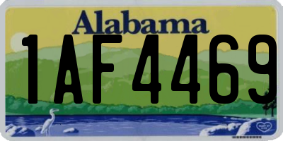 AL license plate 1AF4469
