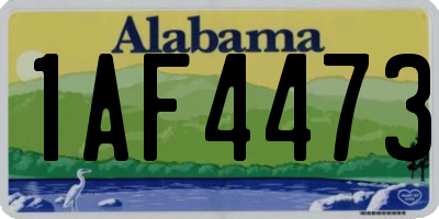 AL license plate 1AF4473