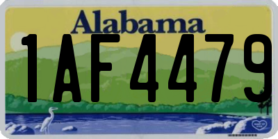 AL license plate 1AF4479