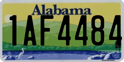 AL license plate 1AF4484