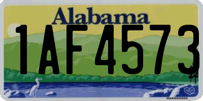 AL license plate 1AF4573