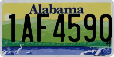 AL license plate 1AF4590
