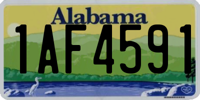 AL license plate 1AF4591
