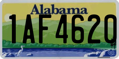 AL license plate 1AF4620