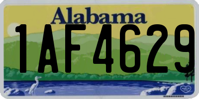 AL license plate 1AF4629