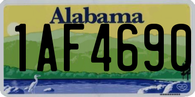 AL license plate 1AF4690