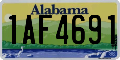 AL license plate 1AF4691