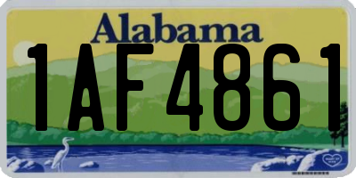 AL license plate 1AF4861