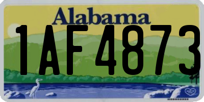 AL license plate 1AF4873