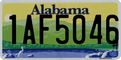 AL license plate 1AF5046